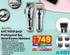 APRİLLA AHC-5050 ŞARJLI SAÇ SAKAL KESME MAKİNESİ